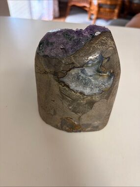Amethyst Geode Display Stone